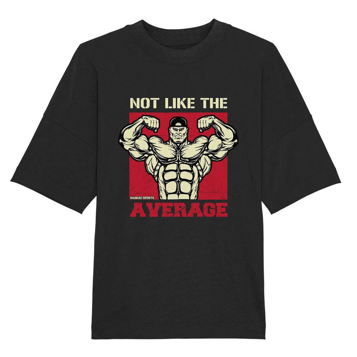 Not like the Average Oversize Shirt-Unisex-Shirts-maniac-sports-Black-XS-Maniac-Sports