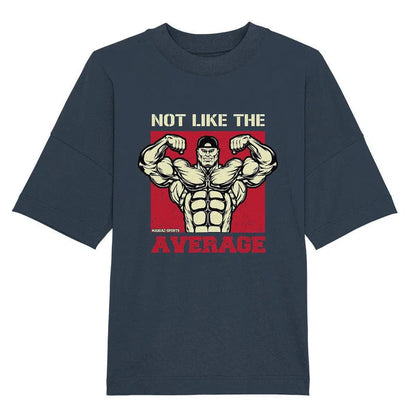 Not like the Average Oversize Shirt-Unisex-Shirts-maniac-sports-India Ink Grey-XS-Maniac-Sports
