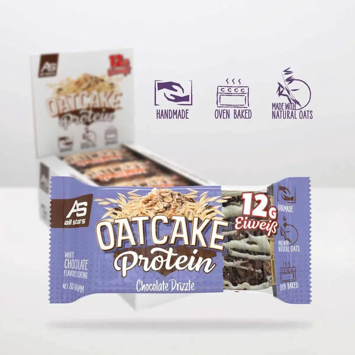 OATCAKE 12x Protein Bar-Proteinriegel-All Stars-Chocolate Caramel-Maniac-Sports
