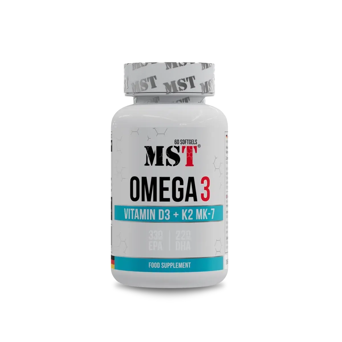 Omega 3 + D3 + K2 - 60 Kapseln-Omega 3-MST-Maniac-Sports