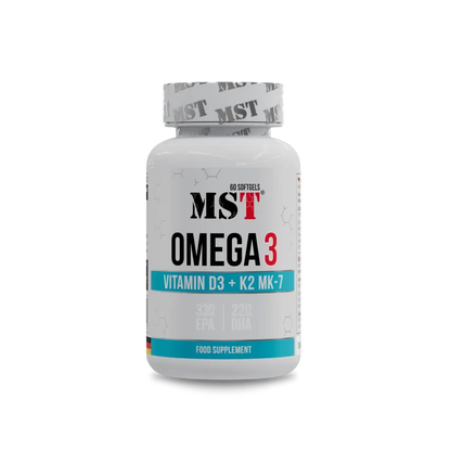 Omega 3 + D3 + K2 - 60 Kapseln-Omega 3-MST-Maniac-Sports