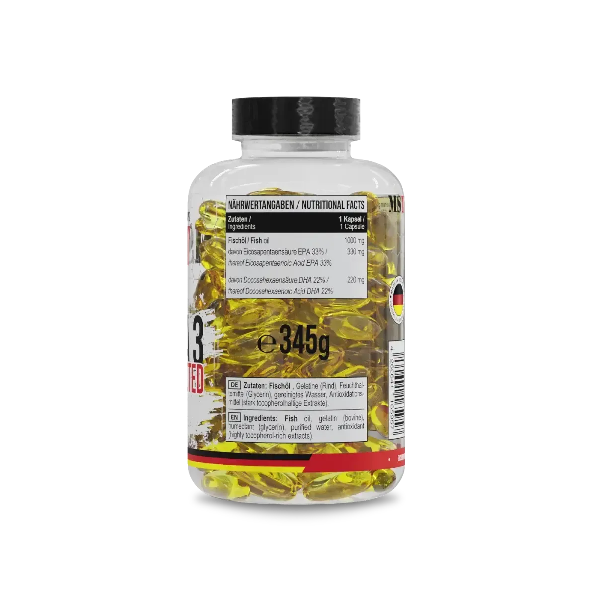 Omega 3 Selected 500 Kapseln-Omega 3-MST-Maniac-Sports