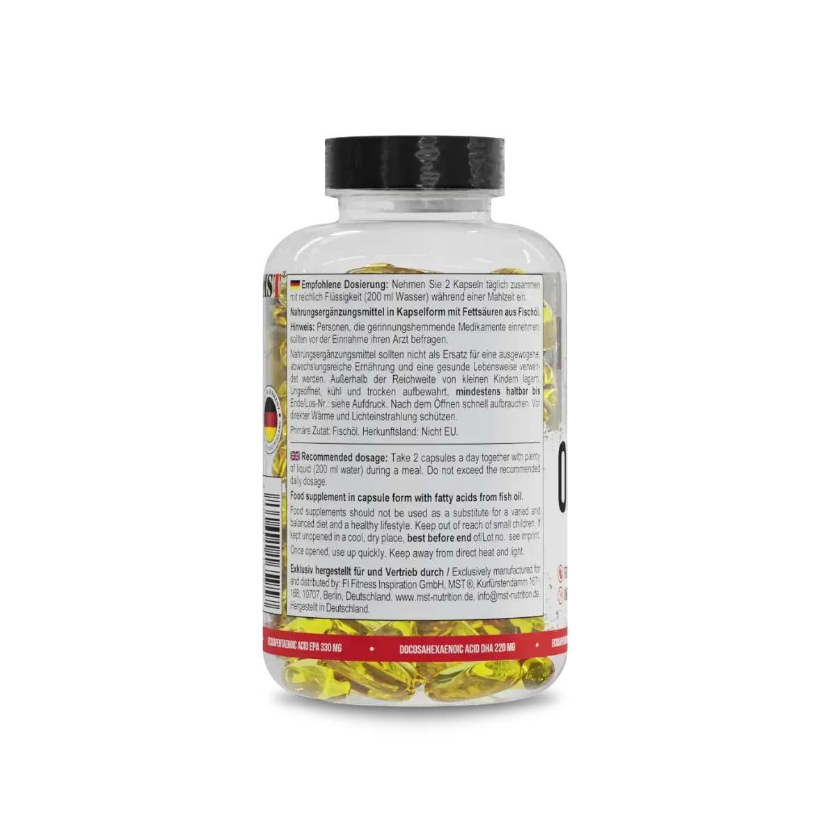 Omega 3 Selected 500 Kapseln-Omega 3-MST-Maniac-Sports