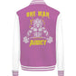 One Man Army College Jacket-Jacken/ Zipper-maniac-sports-Bubblegum/White-XS-Maniac-Sports