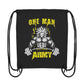 One Man Army Gym-Bag-Taschen-maniac-sports-Black-ca. 38x42-Maniac-Sports