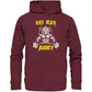 One Man Army Hoodie-Hoodies-maniac-sports-Burgundy-XS-Maniac-Sports