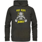 One Man Army Hoodie-Hoodies-maniac-sports-Dark Heather Grey-XS-Maniac-Sports