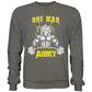 One Man Army Sweatshirt-Sweatshirts-maniac-sports-Charcoal (Heather)-S-Maniac-Sports
