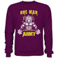One Man Army Sweatshirt-Sweatshirts-maniac-sports-Plum-S-Maniac-Sports
