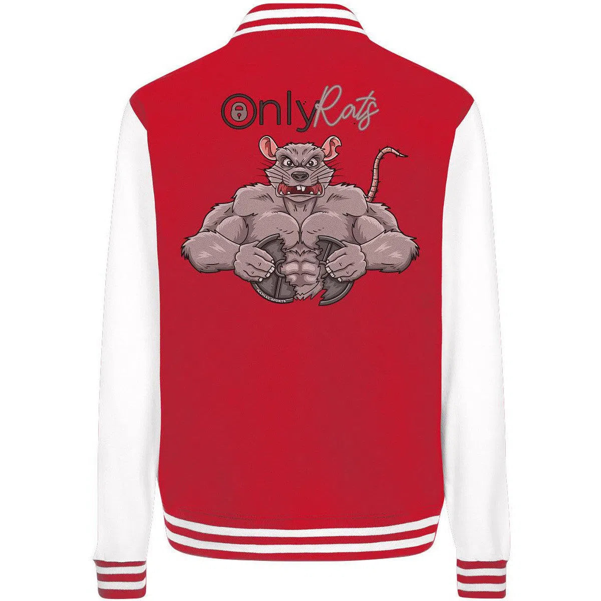 Only Rats College Jacket-Jacken/ Zipper-Maniac-Sports-Red/White-XS-Maniac-Sports