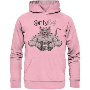 Only Rats Hoodie-Hoodies-Maniac-Sports-Cotton Pink-XS-Maniac-Sports