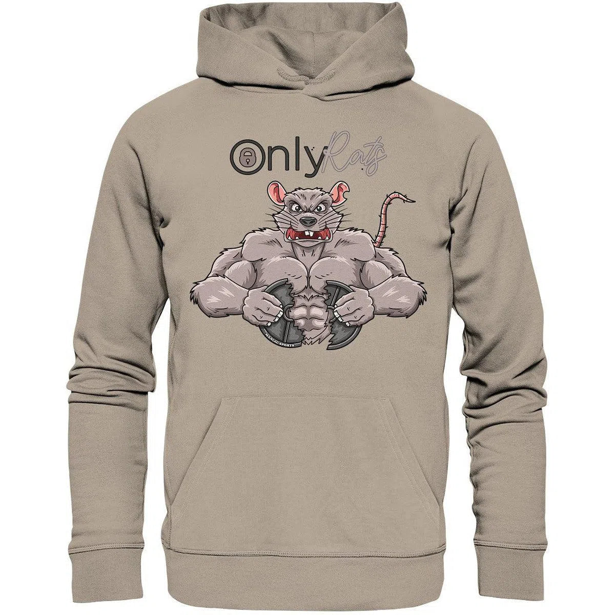 Only Rats Hoodie-Hoodies-Maniac-Sports-Desert Dust-XS-Maniac-Sports