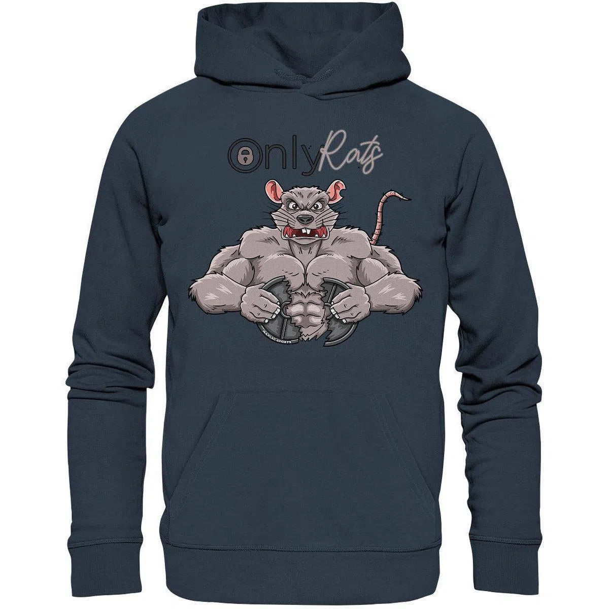 Only Rats Hoodie-Hoodies-Maniac-Sports-India Ink Grey-XS-Maniac-Sports
