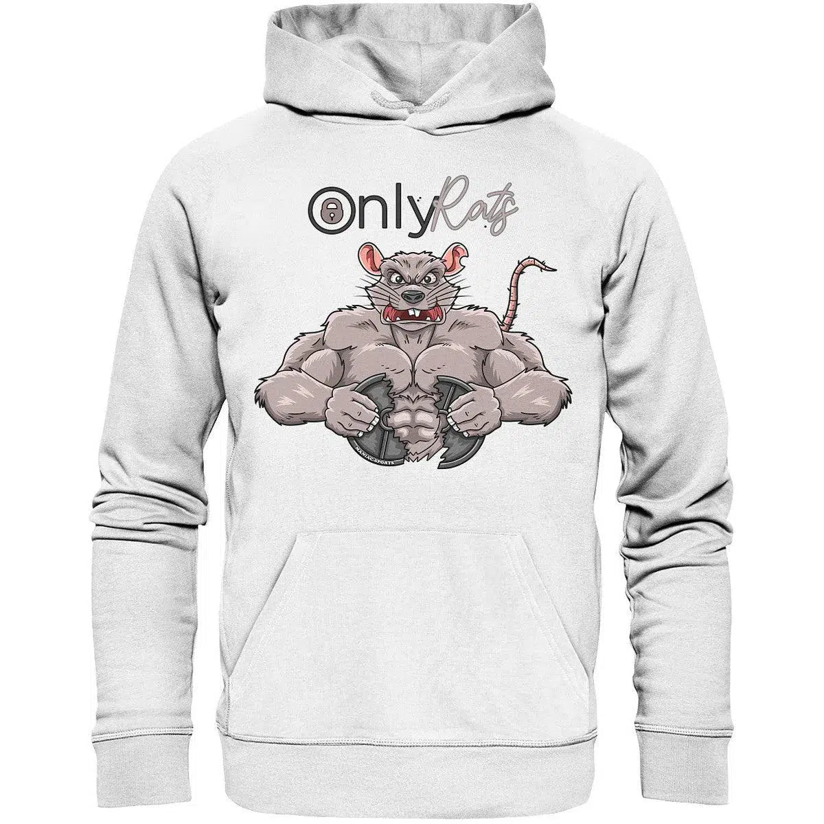 Only Rats Hoodie-Hoodies-Maniac-Sports-White-XS-Maniac-Sports