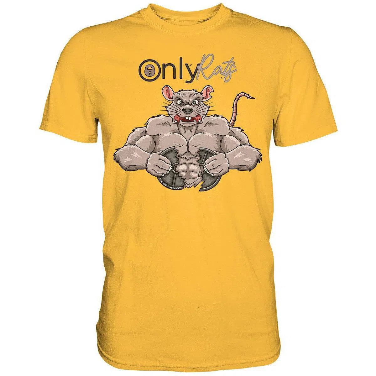 Only Rats Shirt-Unisex-Shirts-Maniac-Sports-Gold-XS-Maniac-Sports