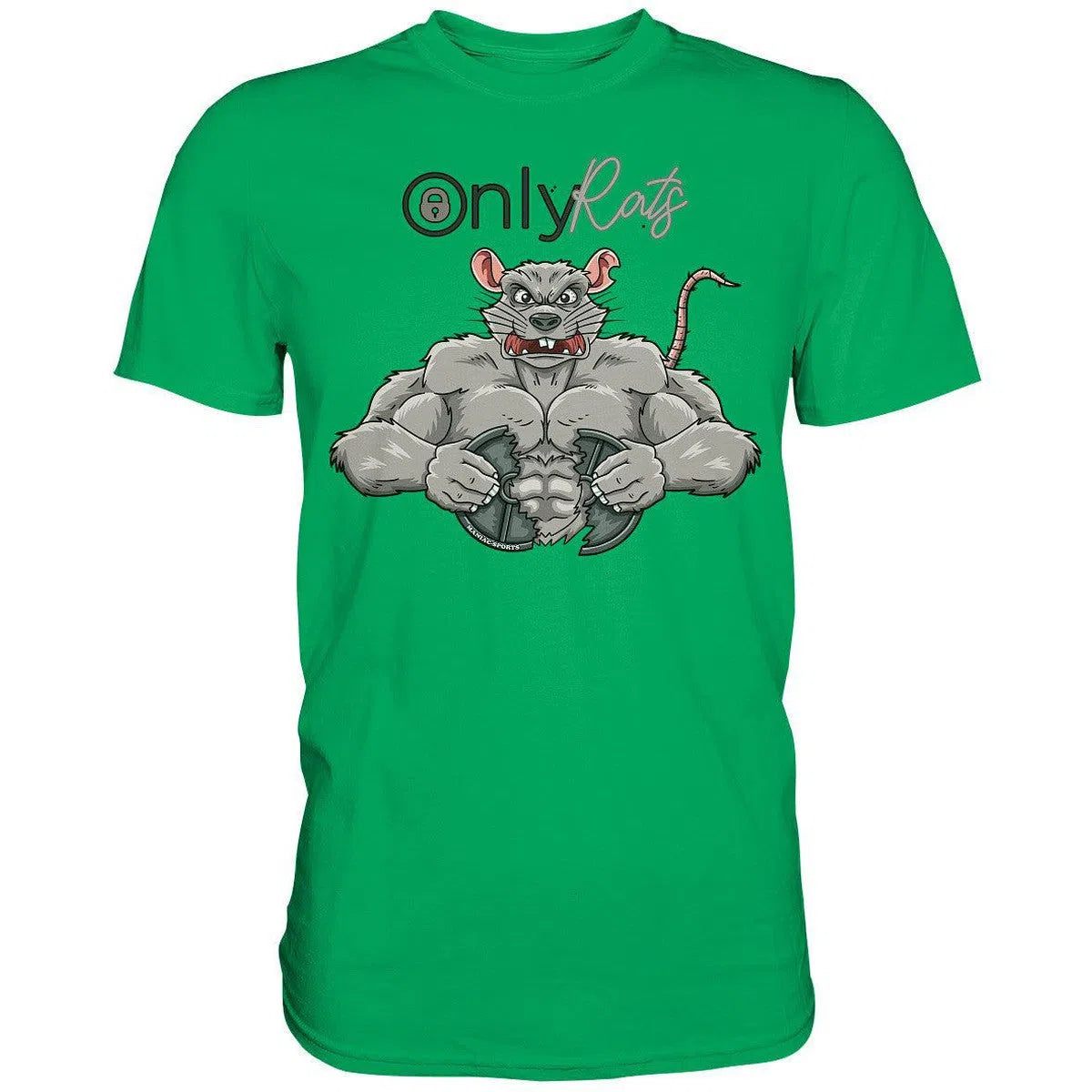 Only Rats Shirt-Unisex-Shirts-Maniac-Sports-Kelly Green-XS-Maniac-Sports