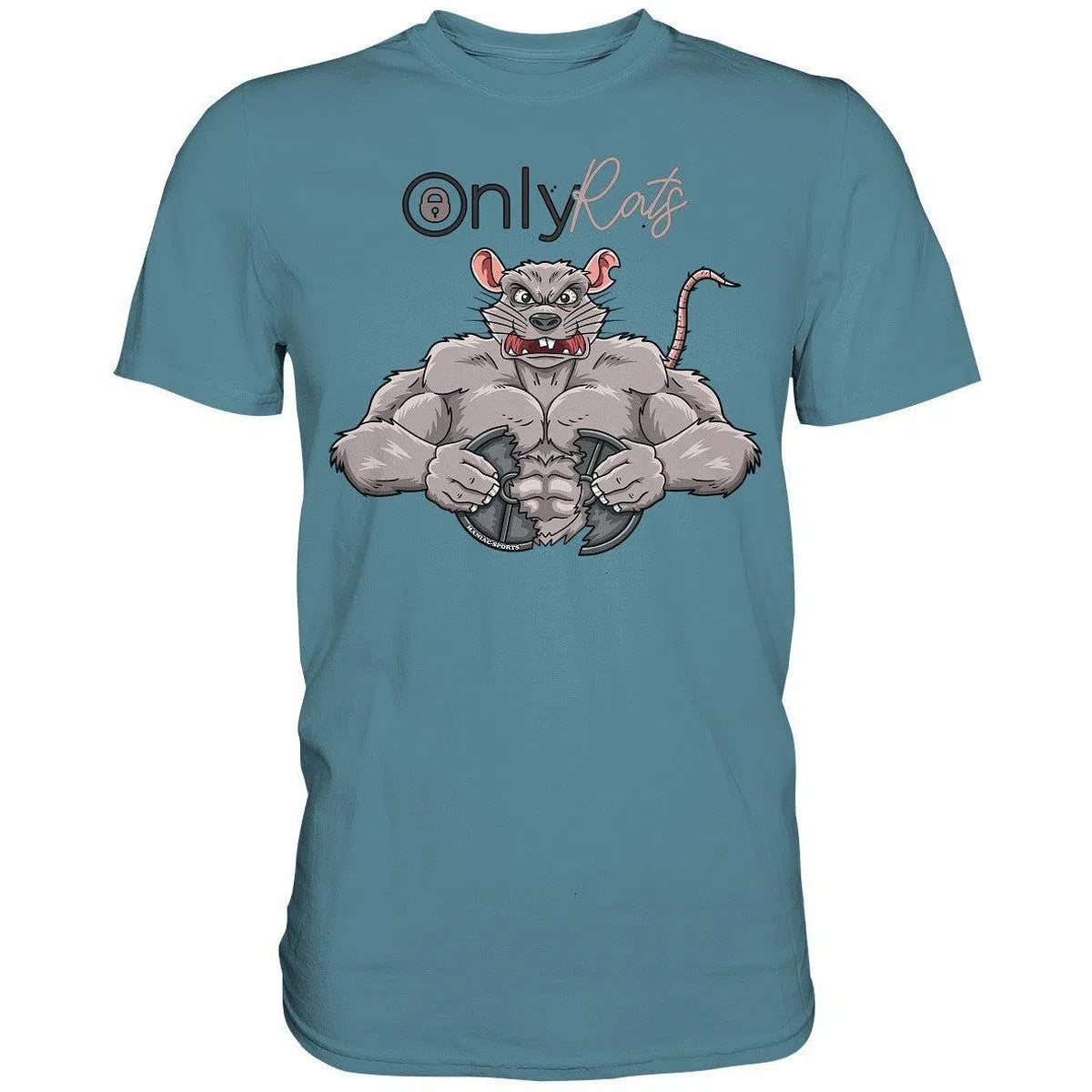 Only Rats Shirt-Unisex-Shirts-Maniac-Sports-Stone Blue-XS-Maniac-Sports