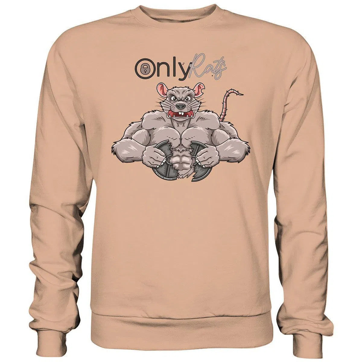 Only Rats Sweatshirt-Sweatshirts-Maniac-Sports-Nude-XS-Maniac-Sports