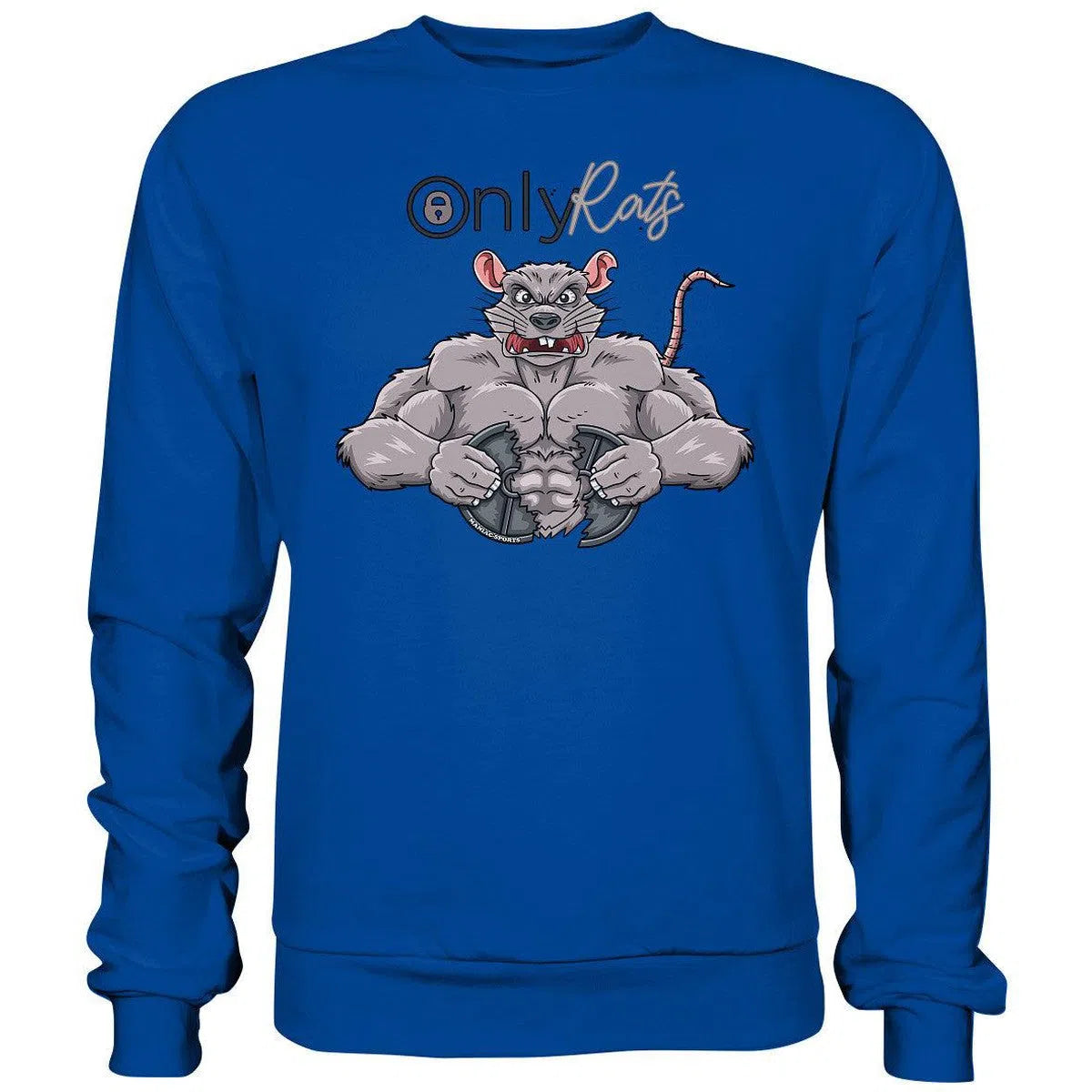 Only Rats Sweatshirt-Sweatshirts-Maniac-Sports-Royal Blue-XS-Maniac-Sports
