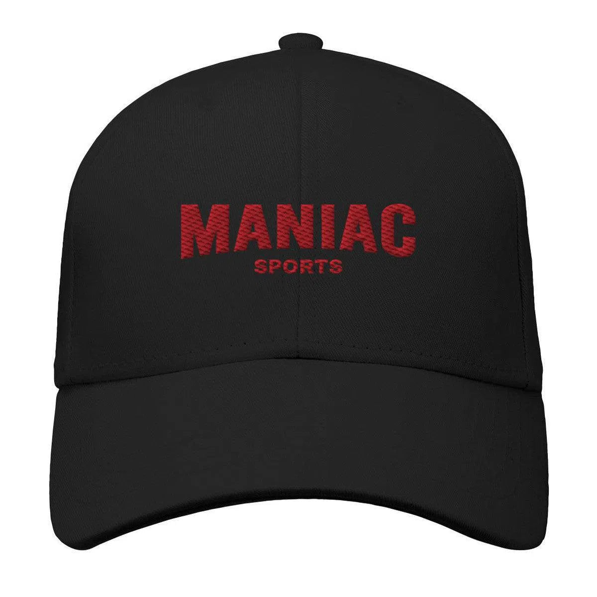 Organic Baseball Cap-Kappen & Mützen-maniac-sports-Black-One Size-Maniac-Sports