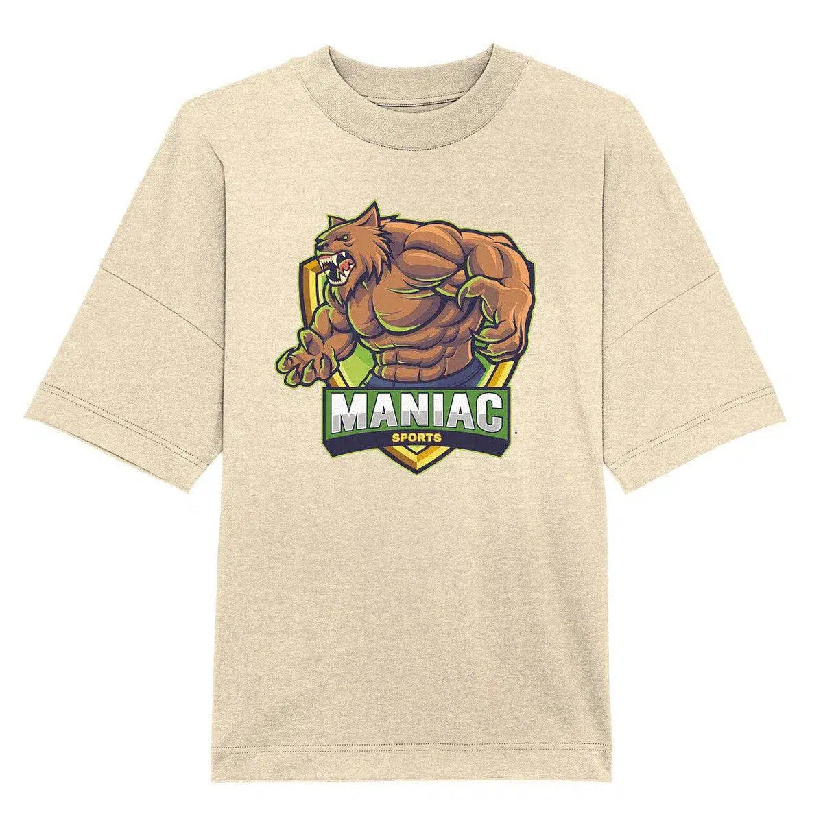 Oversize Shirt-Unisex-Shirts-maniac-sports-Natural Raw-XS-Maniac-Sports