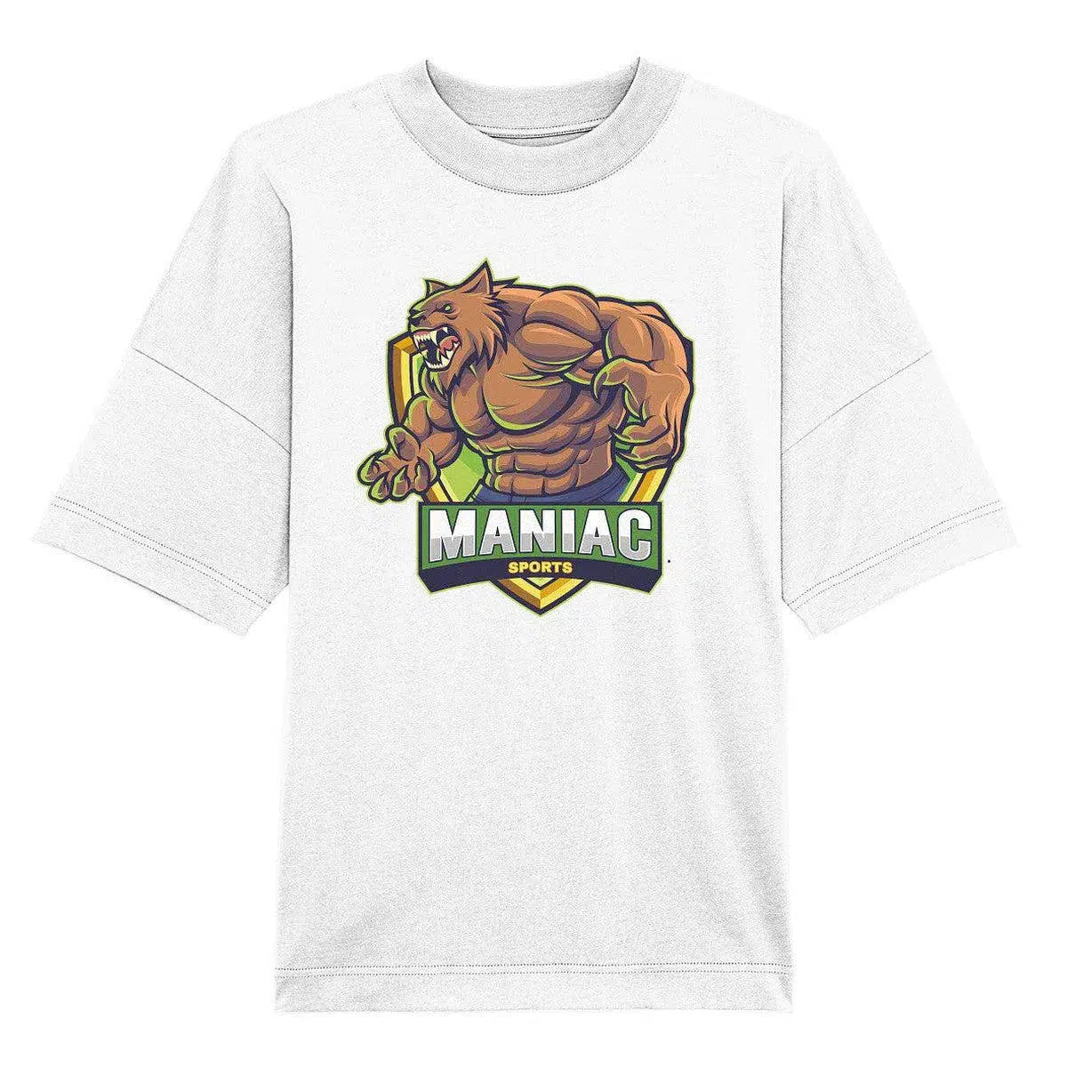 Oversize Shirt-Unisex-Shirts-maniac-sports-White-XS-Maniac-Sports
