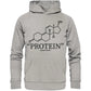 "PROTEIN" Hoodie-Hoodies-maniac-sports-Heather Grey-XS-Maniac-Sports