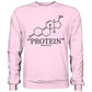 "PROTEIN" Sweatshirt-Sweatshirts-maniac-sports-Baby Pink-S-Maniac-Sports