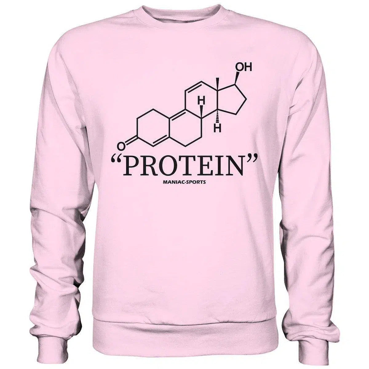 "PROTEIN" Sweatshirt-Sweatshirts-maniac-sports-Baby Pink-S-Maniac-Sports