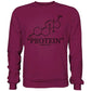 "PROTEIN" Sweatshirt-Sweatshirts-maniac-sports-Burgundy-S-Maniac-Sports