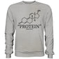 "PROTEIN" Sweatshirt-Sweatshirts-maniac-sports-Heather Grey-S-Maniac-Sports