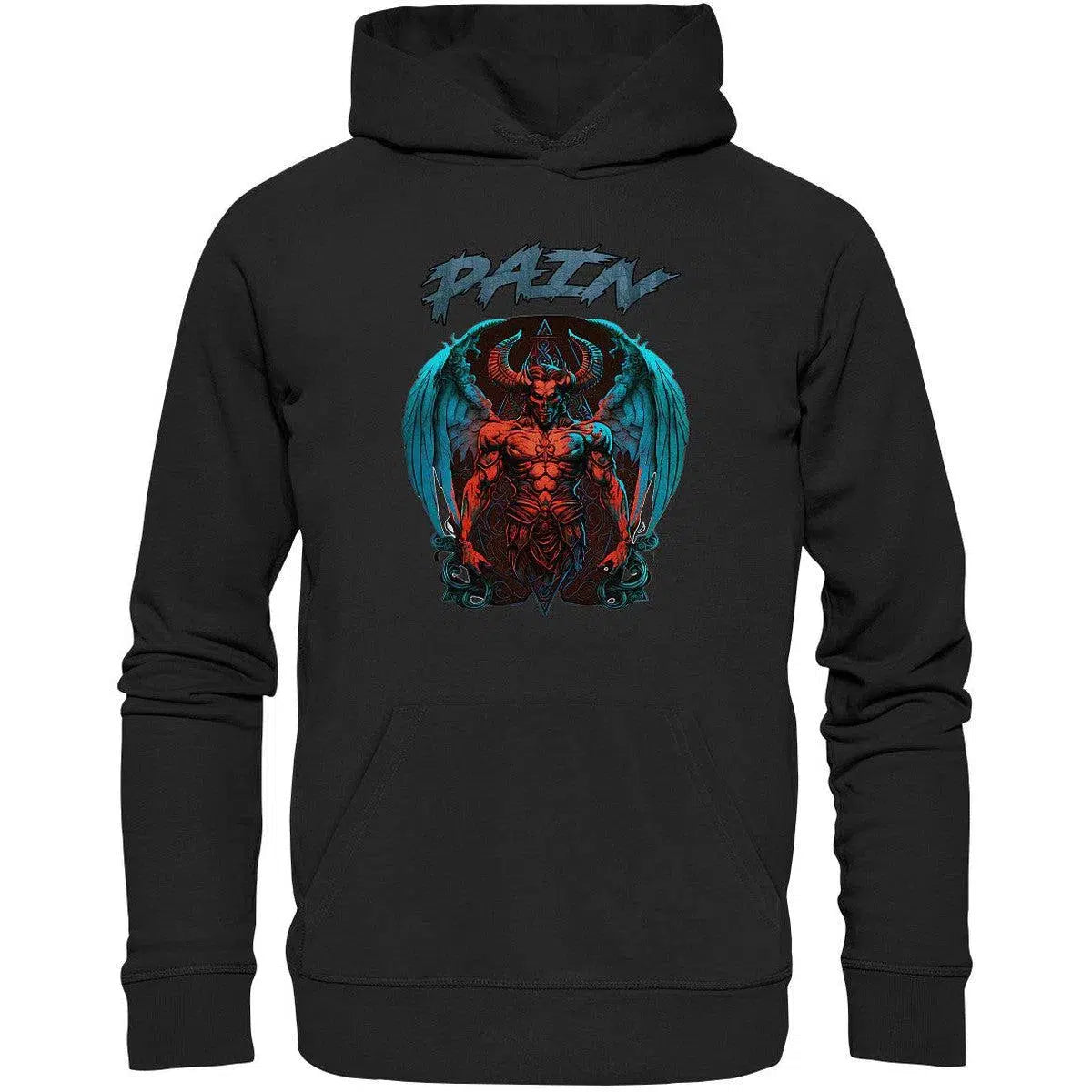 Pain Hoodie-Hoodies-maniac-sports-Black-XS-Maniac-Sports