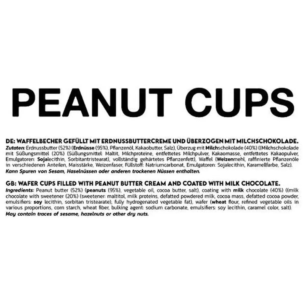 Peanut Cups 15 x 50g-Proteinriegel-Maniac-Sports.de