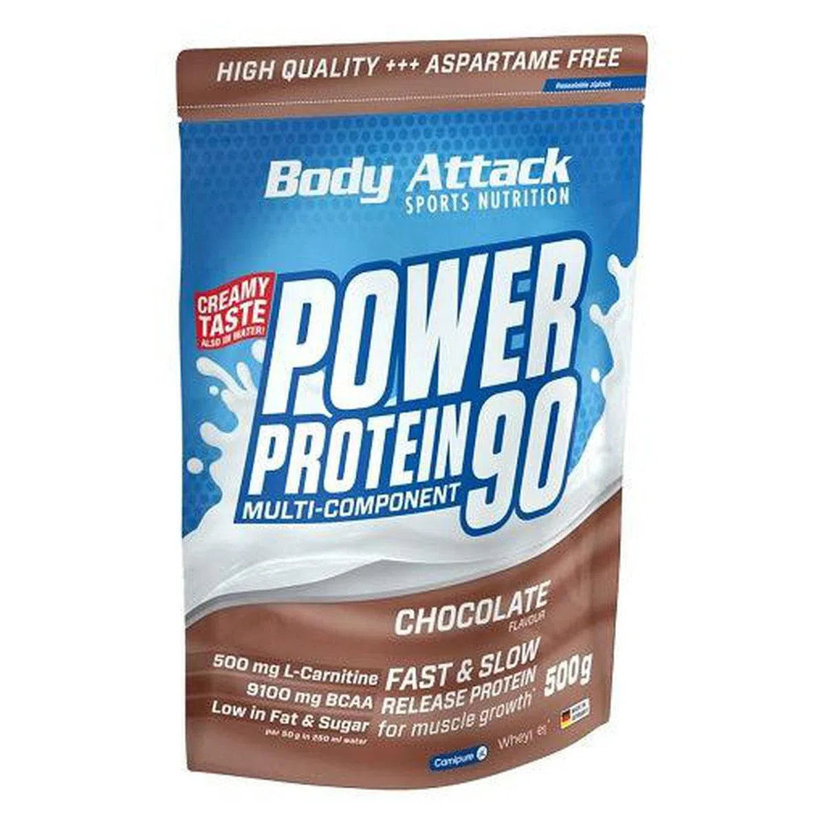 Power Protein 90 500g-Mehrkomponenten Protein-Body Attack-Banana Cream-Maniac-Sports