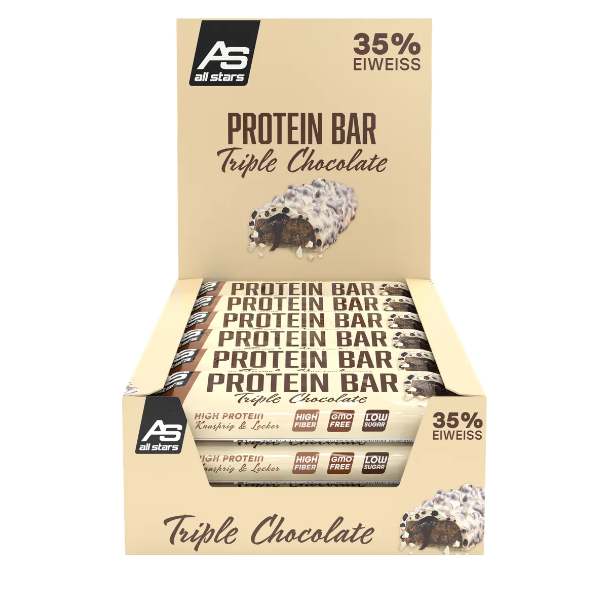 Protein Bar 18 Riegel-Proteinriegel-All Stars-Peanut-Caramel-Maniac-Sports