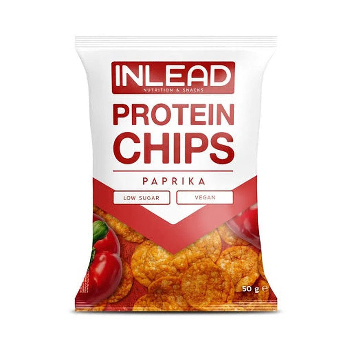 Protein Chips 6x50g-Low Carb Lebensmittel-INLEAD-Paprika-Maniac-Sports