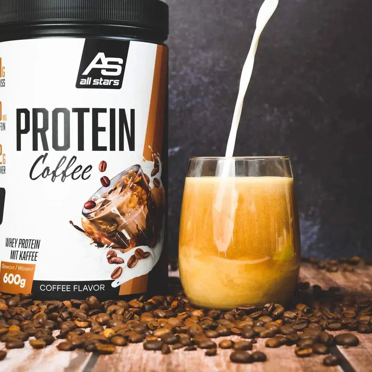 Protein Coffee 600g Dose-Whey Protein-All Stars-Maniac-Sports