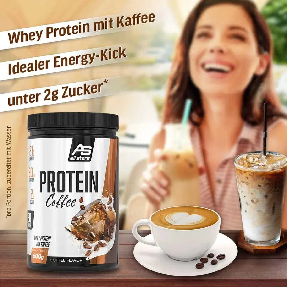 Protein Coffee 600g Dose-Whey Protein-All Stars-Maniac-Sports