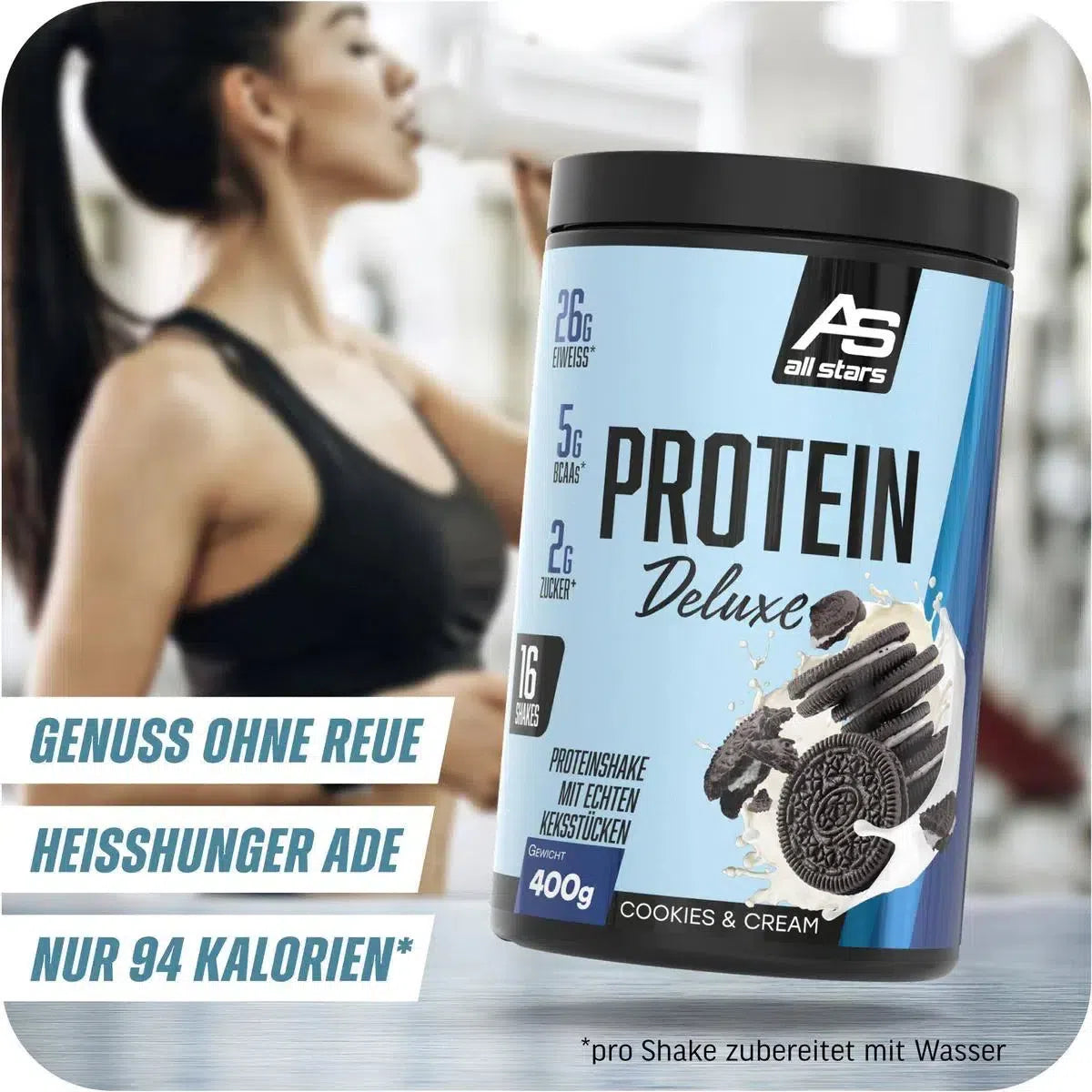 Protein Deluxe 400g Dose-Whey Isolat-All Stars-Cookies & Cream-Maniac-Sports