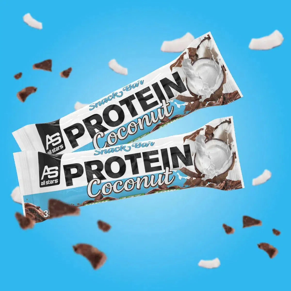 Protein Snack Bar 18 Riegel-Proteinriegel-All Stars-Cocos-Maniac-Sports