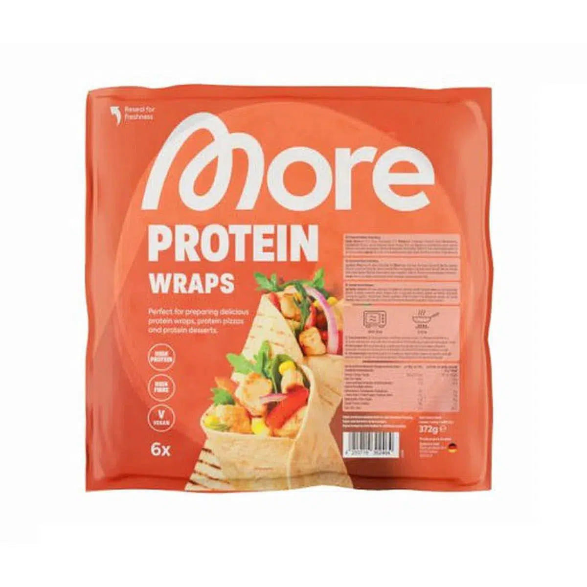 Protein Wrap, 6 Stk.-Low Carb Lebensmittel-MORE NUTRITION-Maniac-Sports