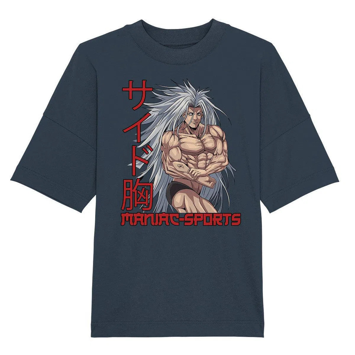 Raizen Maniac Oversize Shirt-Unisex-Shirts-Maniac-Sports-India Ink Grey-XS-Maniac-Sports