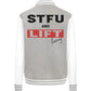 STFU and Lift heavy College Jacket-Jacken/ Zipper-Maniac-Sports-Sport Grey/White-XS-Maniac-Sports