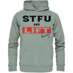 STFU and Lift heavy Hoodie-Hoodies-Maniac-Sports-Aloe-XS-Maniac-Sports