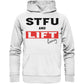 STFU and Lift heavy Hoodie-Hoodies-Maniac-Sports-White-XS-Maniac-Sports
