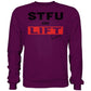 STFU and Lift heavy Sweatshirt-Sweatshirts-Maniac-Sports-Plum-XS-Maniac-Sports