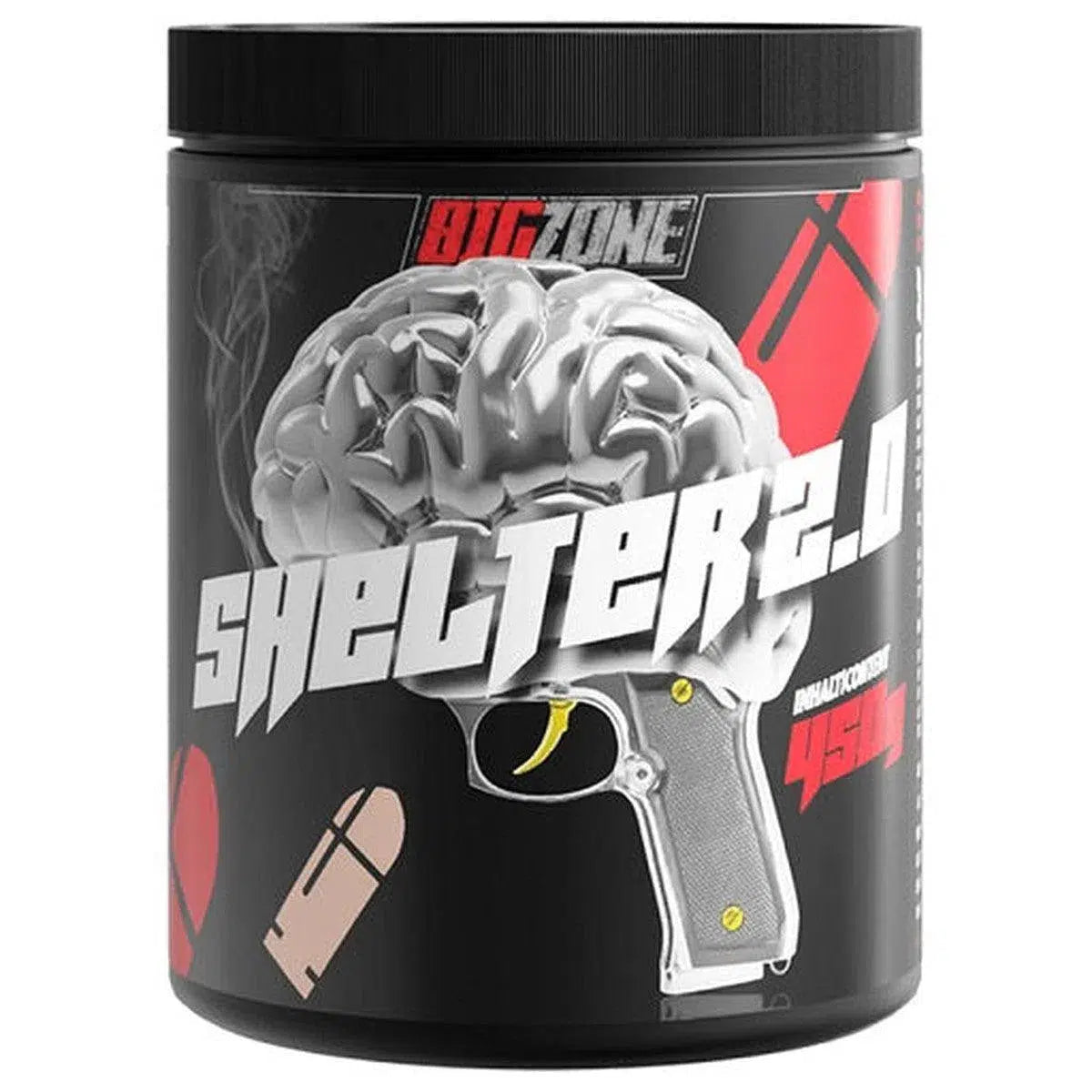 Shelter 2.0 450g-Pre Workout Booster-Big Zone-Red Berrys-Maniac-Sports