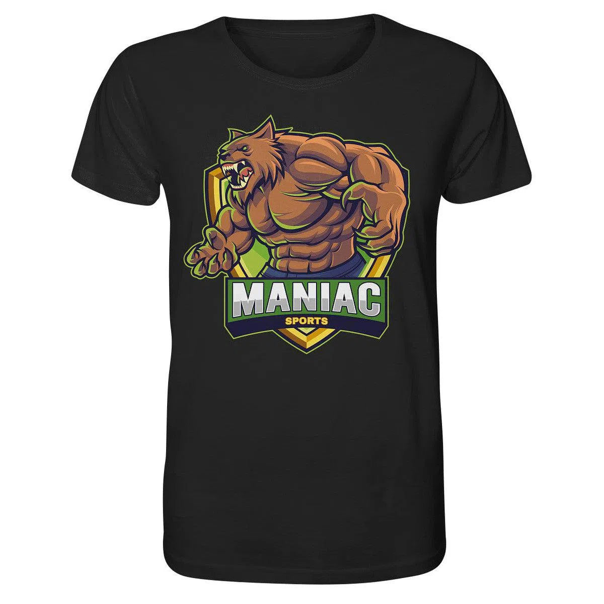 Shirt-Unisex-Shirts-maniac-sports-Black-XS-Maniac-Sports