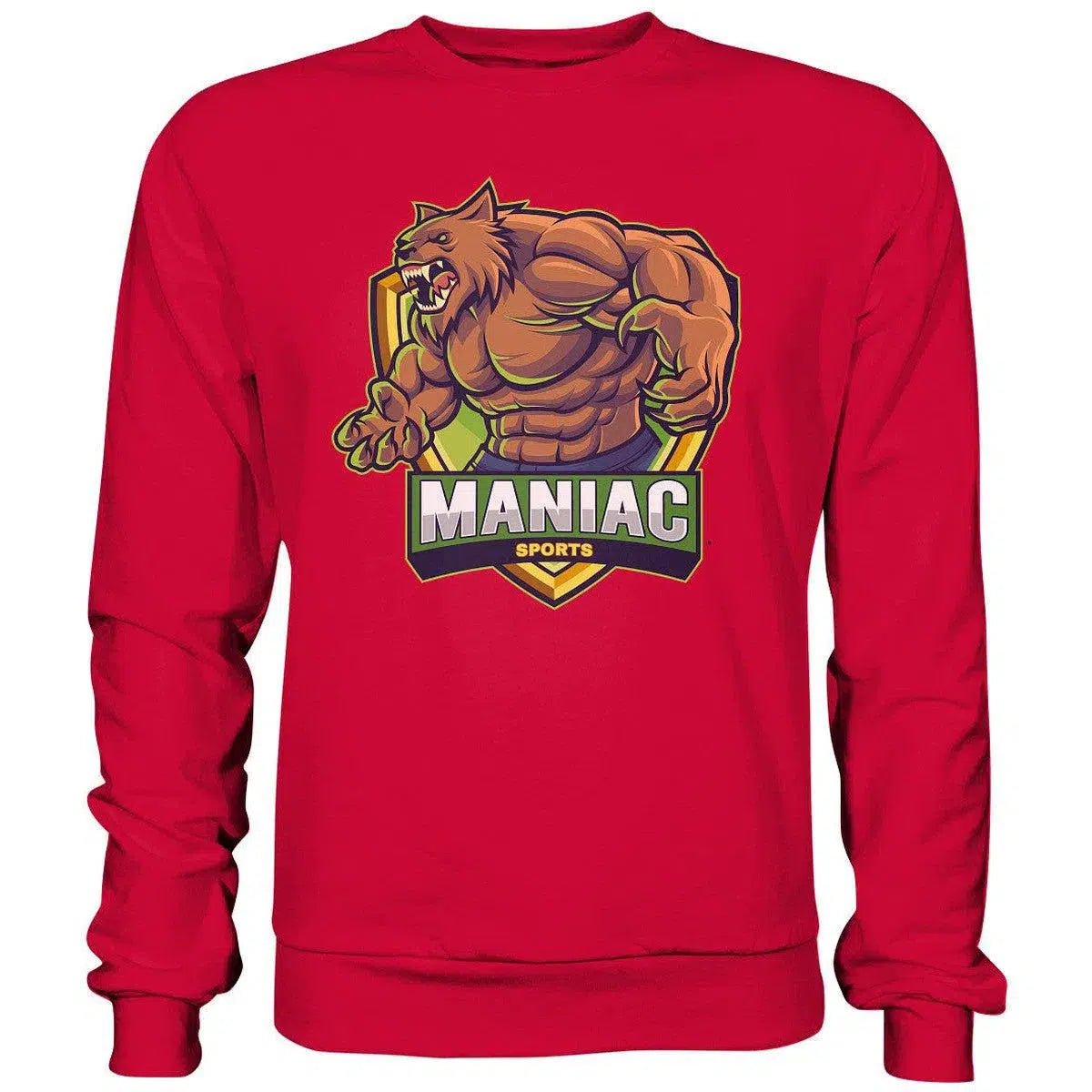 Sweatshirt-Sweatshirts-maniac-sports-Fire Red-S-Maniac-Sports