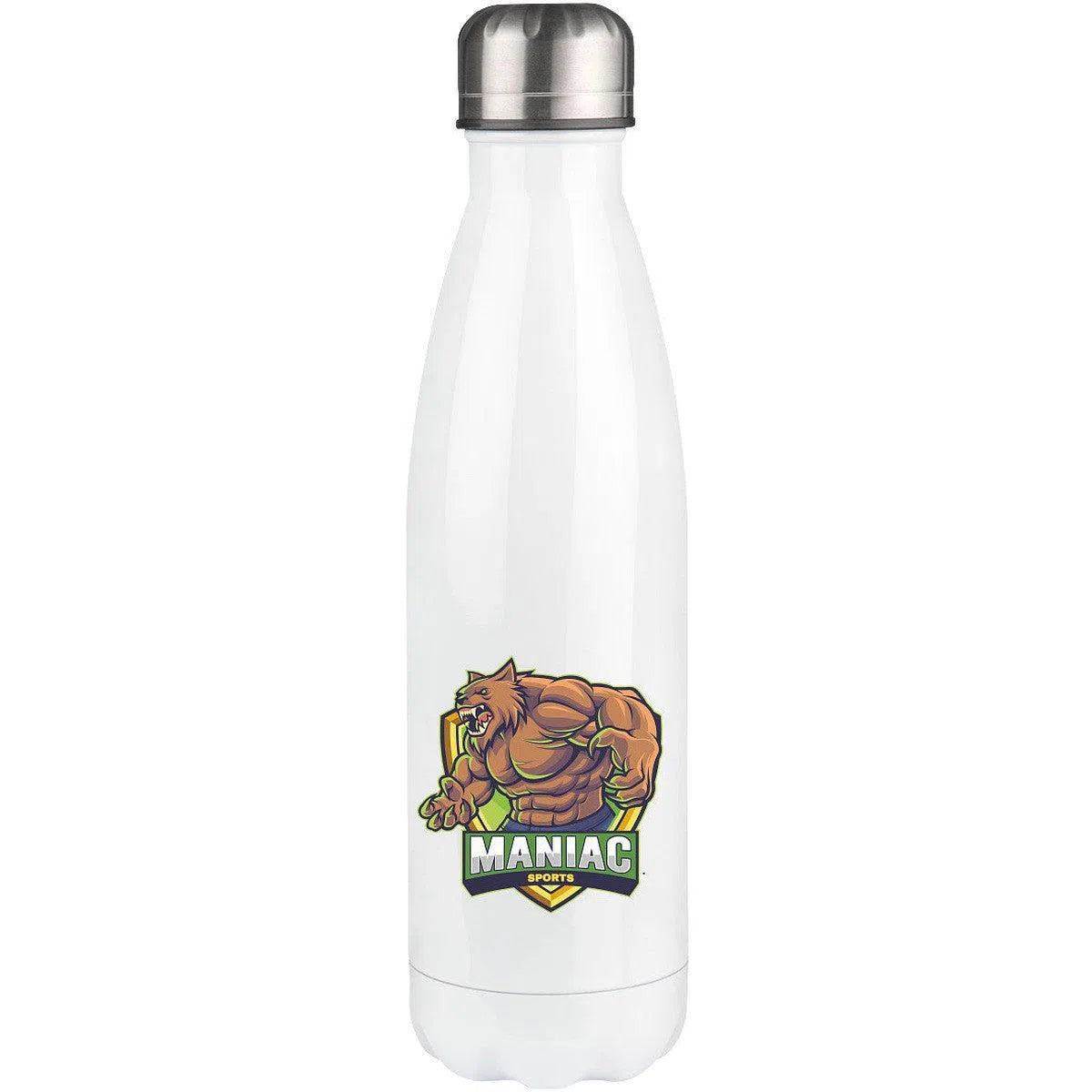 Thermoflasche 500ml-Trinkgefäße-maniac-sports-White-500ml-Maniac-Sports